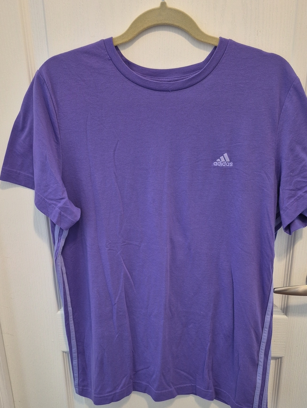 Adidas Ladies Purple Crew Neck Tee